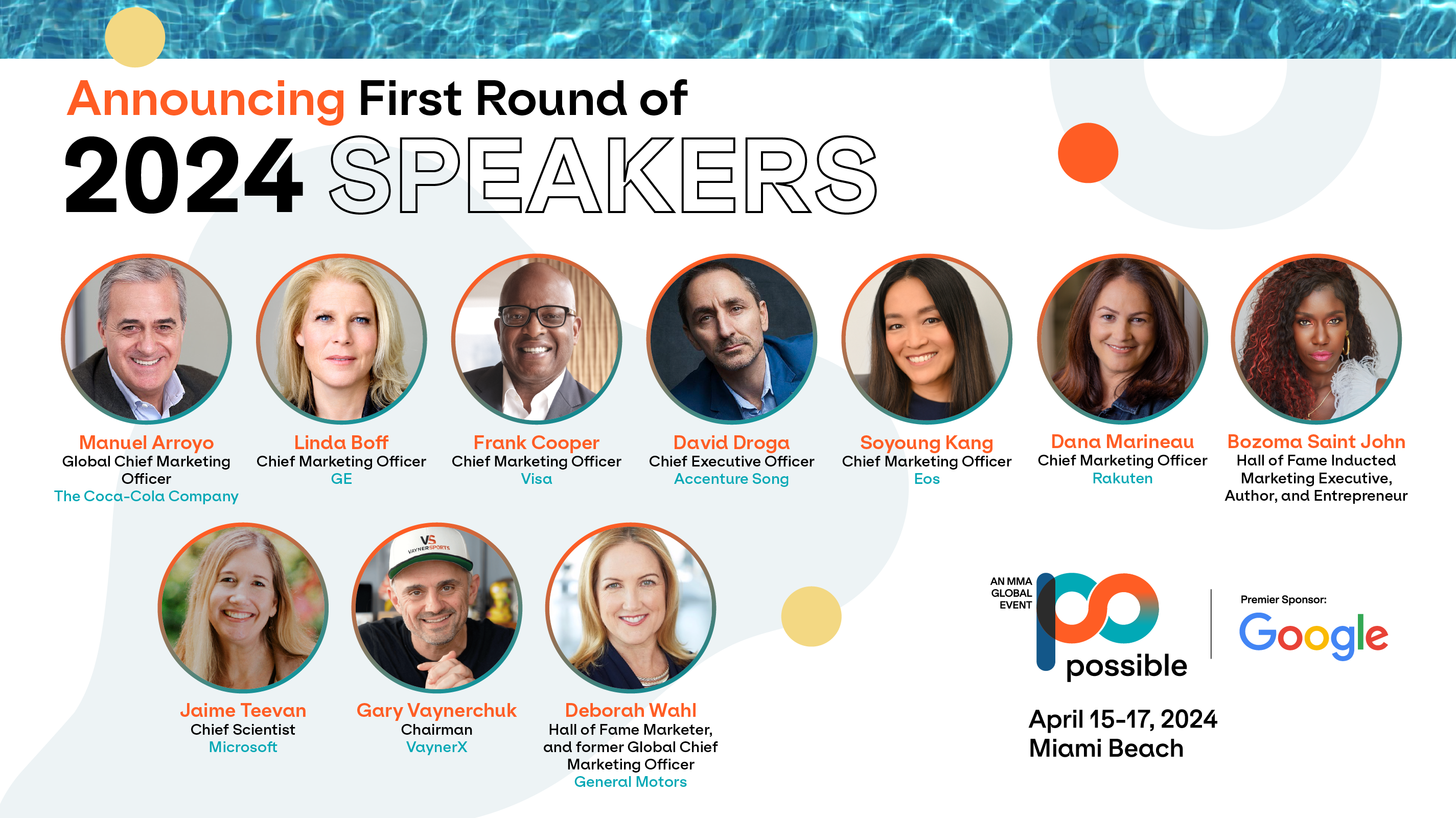 First Round 2024 Speakers - POSSIBLE Marketing Conference Miami