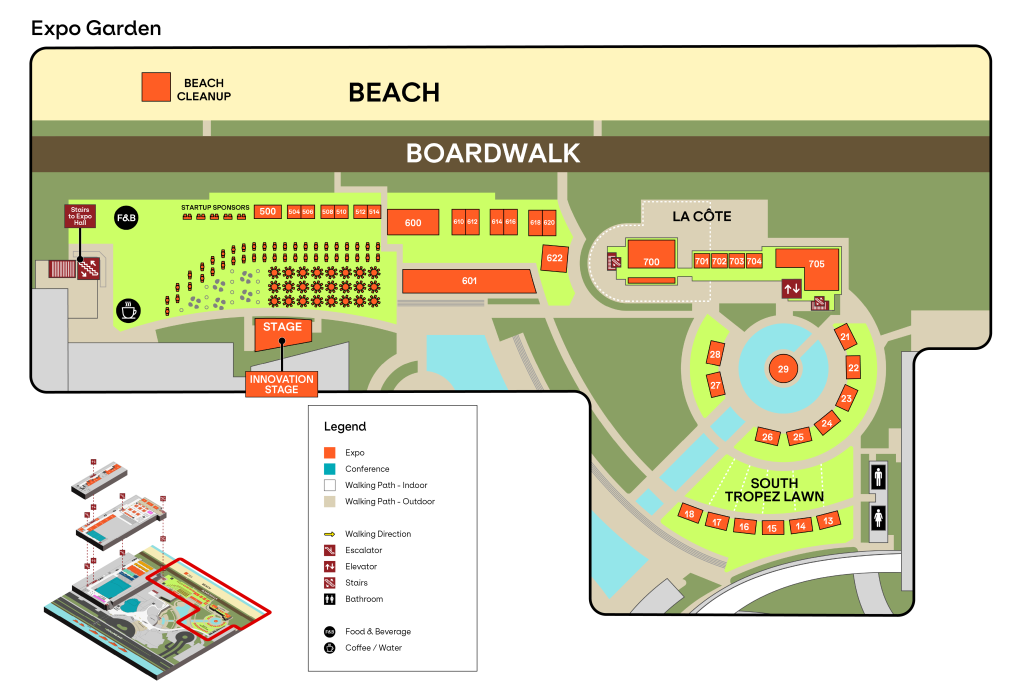2024 POSSIBLE Miami Conference Event Floor Map - Expo Garden View