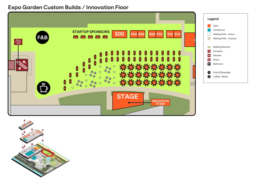 2024 POSSIBLE Miami Conference Event Floor Map - Innovation Village View